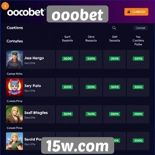 comparativo entre ooobet e concorrentes no mercado de jogos